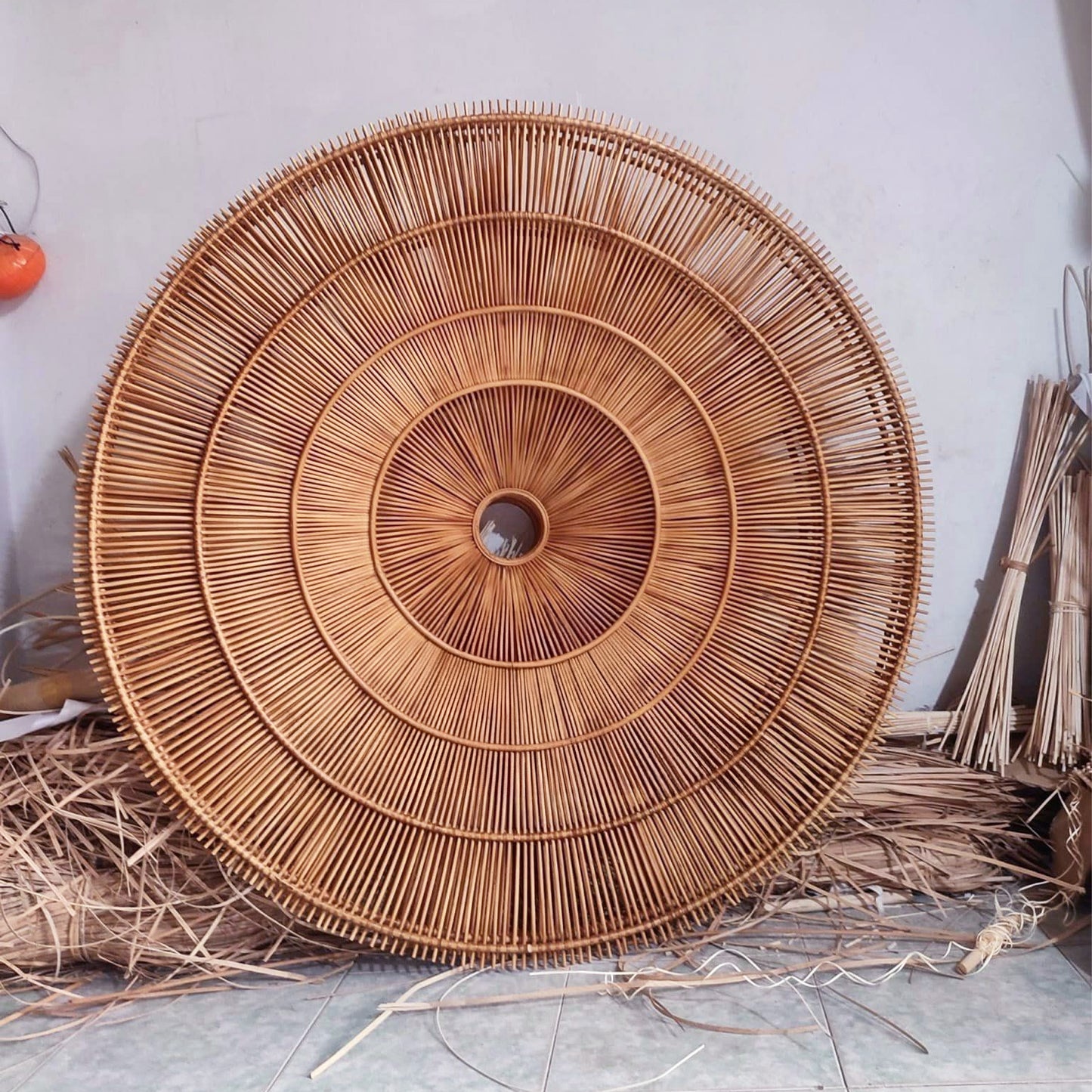 Bamboo pendant light,rattan light shade chandelier lighting hanging lamp,wicker lampshade