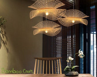 Rattan chandelier lamp shade,wicker pendant light,rattan lamp shade,pendant light for kitchen island,art deco lamp shade