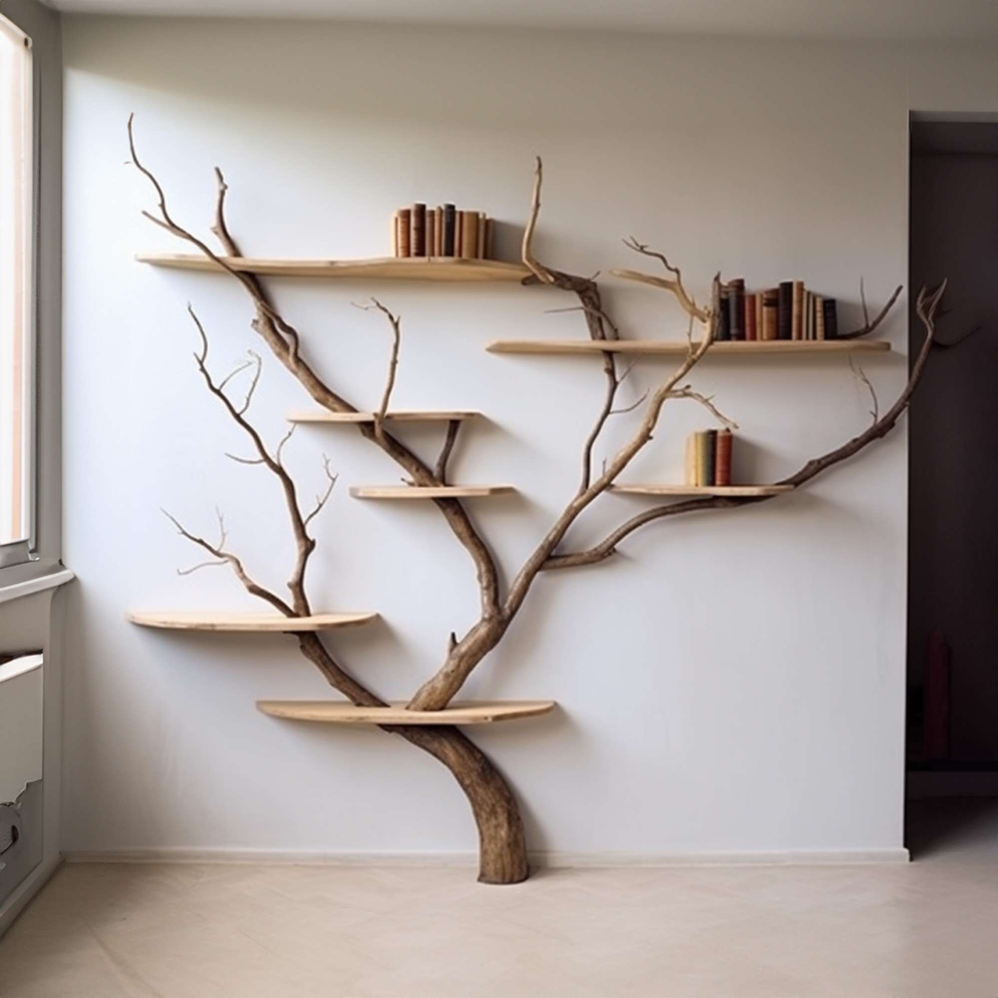 Tree Branch Shelves